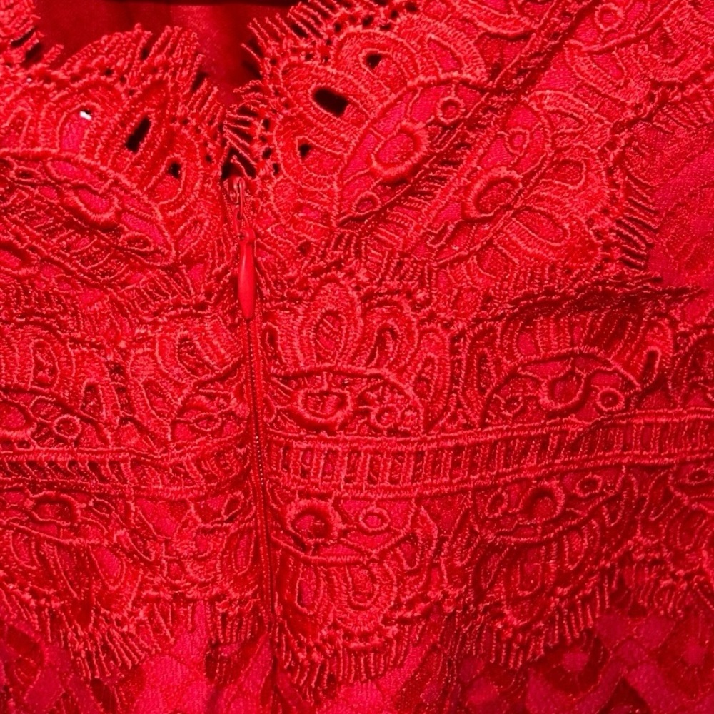 Selfie Leslie Red Mini Dress Women’s Small NWT - Picture 8 of 8